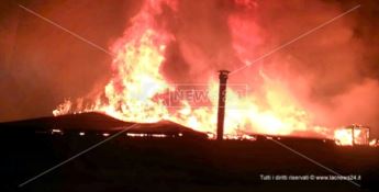 L’incendio a Villaggio Palumbo