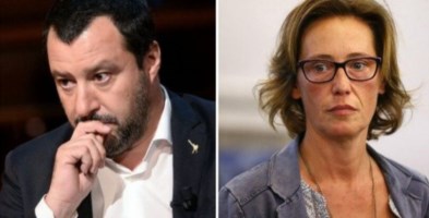 Matteo Salvini e Ilaria Cucchi