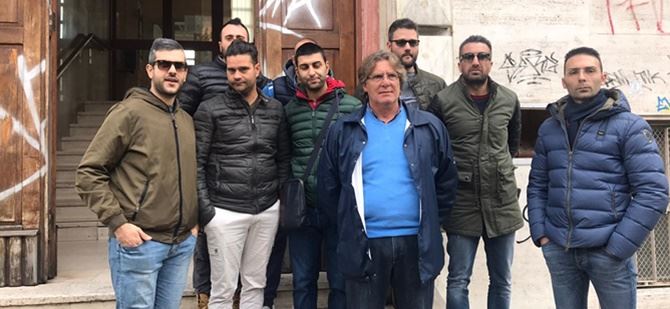 La delegazione degli autisti del 118 di Crotone a Cosenza