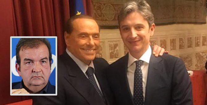 Berlusconi e Giuseppe Mangialavori. Nel riquadro, Mario Occhiuto