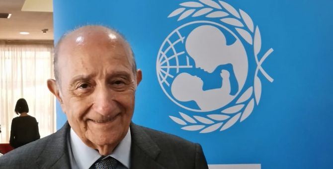 Il presidente Unicef Italia Francesco Samengo