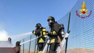 Incendio a Cutro