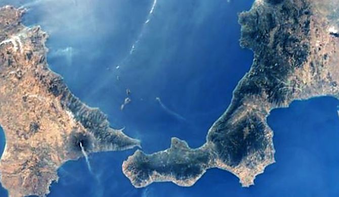 Regioni del Sud viste dallo spazio, foto dalla Stazione spaziale internazionale
