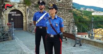 Un frame dei video dei carabinieri 