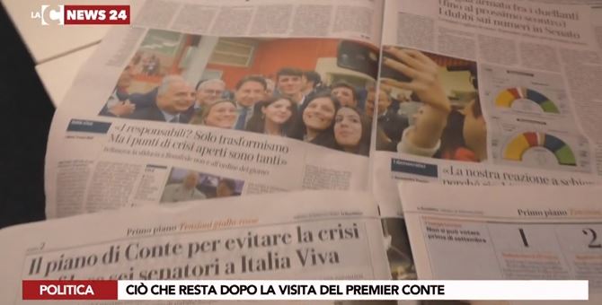 I giornali di oggi sulla visita di Conte in Calabria