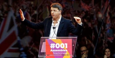 Matteo Renzi alla prima assemblea di Italia viva