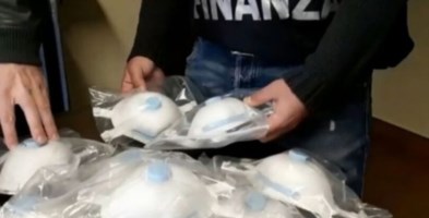 Oltre 900 mascherine sequestrate consegnate agli ospedali di Catanzaro e Lamezia 