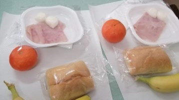Il pasto servito agli alunni