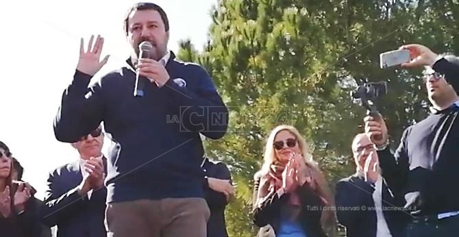 Matteo Salvini a Riace