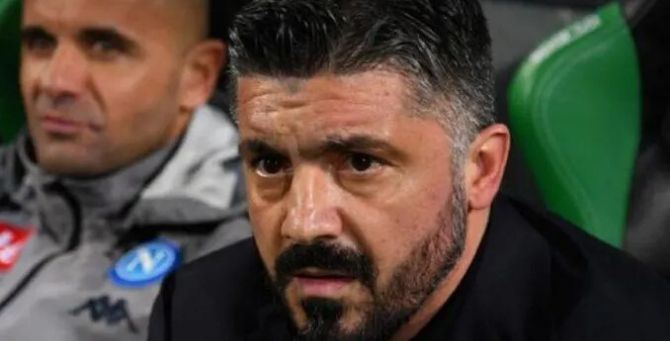 L’allenatore del Napoli Rino Gattuso