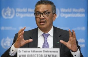 Il direttore generale dell’Organizzazione mondiale della sanità, Tedros Adhanom Ghebreyesus