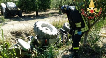 Incidente sul lavoro a Cassano
