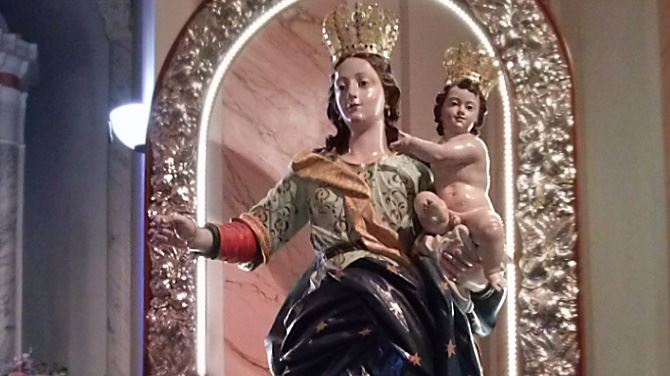 La Madonna della Catena (foto dal profilo Fb del santuario di Dinami)