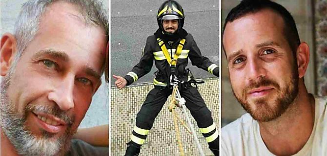 I tre pompieri morti nell’Alessandrino: Matteo Gastaldo, Antonio Candido e Marco Triches
