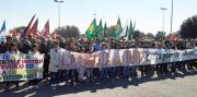 Manifestazione a Rossano (foto Ansa)