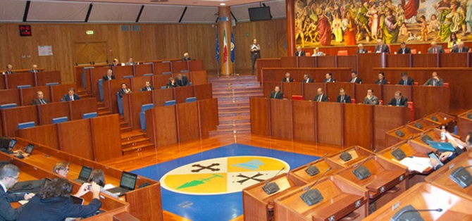 L’Aula del Consiglio regionale