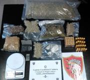 Reggio: droga e munizioni, un arresto