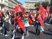 PROTESTA CALL CENTER, 500 MANIFESTANTI CALABRESI IN CORTEO A ROMA