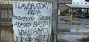 Protesta lavoratori Fondazione Terina