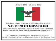 Reggio: interviene la Curia, annullata la messa per Mussolini